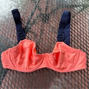 Women’s Aerie pink and blue buckle bikini top size M